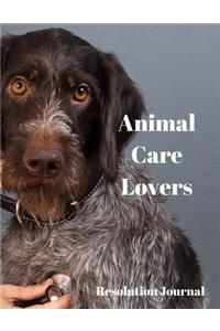 Animal Care Lovers Resolution Journal