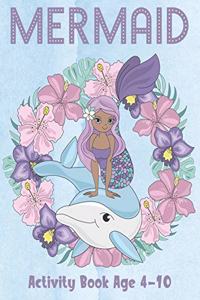 Mermaid Activity Book Age 4-10