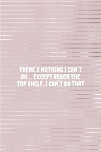 There Is Nothing I Can't Do... Except Reach The Top Shelf. I Can't Do That