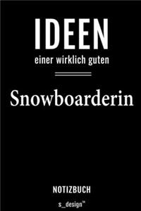 Notizbuch für Snowboarder / Snowboarderin