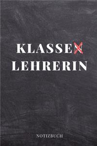 Klassen Lehrerin Notizbuch