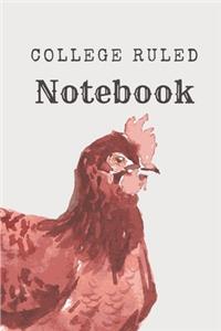 College Ruled Notebook