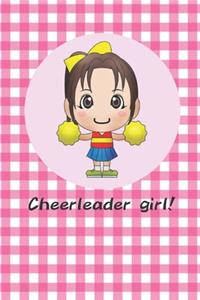 Notebook for Kids- Cheerleader Girl
