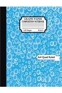 Graph paper composition notebook