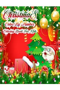 Christmas Color By Number Coloring Book For Kids