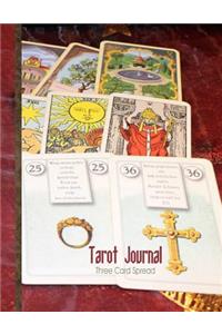 Tarot Journal Three Card Spread - Card Reading