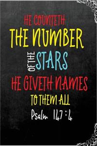 He Counteth the Number of the Stars. He Giveth Names to Them All - Psalm 147