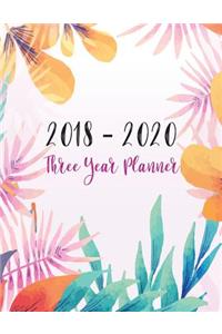 2018 - 2020 Three Year Planner