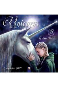 Unicorns by Anne Stokes Wall Calendar 2021 (Art Calendar)