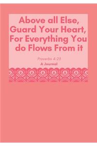 Above All Else, Guard Your Heart, for Everything You Do Flows from It