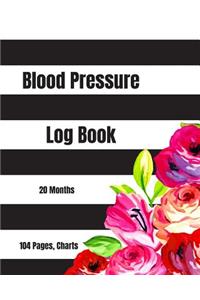 Blood Pressure Log Book (104 Pages, Charts, 20 Months)