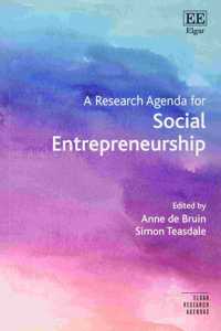 A Research Agenda for Social Entrepreneurship