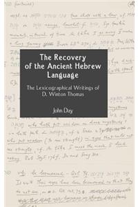 Recovery of the Ancient Hebrew Language