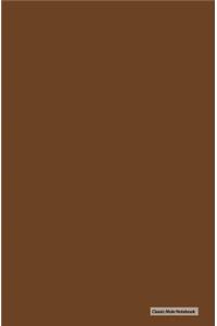 Classic Mole Notebook - Plain Brown (Lined Journal)
