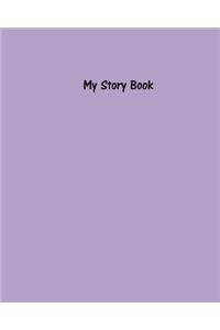 My Story Book - Create Your Own Picture Book with Thistle Purple Cover
