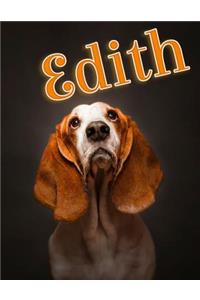 Edith: Personalized Address Book, Large Print, 8 1/2" X 11"