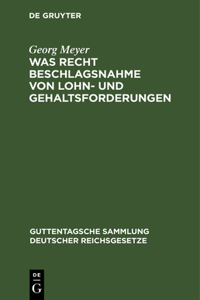 Was Recht Beschlagsnahme Von Lohn- Und Gehaltsforderungen