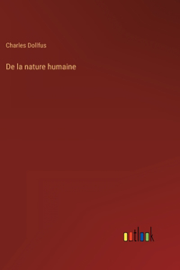 De la nature humaine