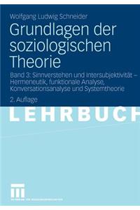 Grundlagen der soziologischen Theorie