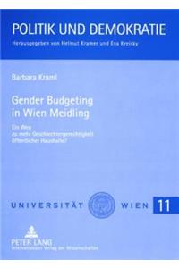 Gender Budgeting in Wien Meidling