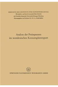 Analyse Der Preisspannen Im Westdeutschen Konsumgüterexport