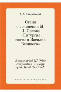 Review about Mi Orlov Composition 