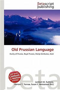 Old Prussian Language