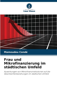 Frau und Mikrofinanzierung im städtischen Umfeld