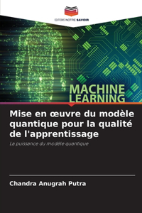 Mise en oeuvre du modèle quantique pour la qualité de l'apprentissage