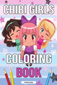 Chibi Girls Cute Coloring Book for Kids