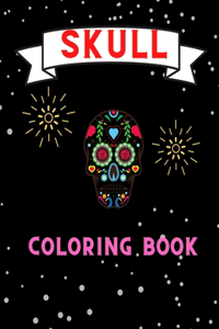 Skull coloring book