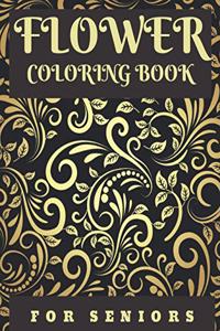 Flower Coloring Book For Seniors