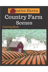 Creative Haven Country Farm Scenes Coloring Book