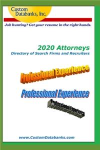 2020 Attorneys Directory of Search Firms and Recruiters