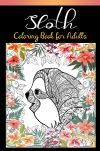 Sloth Coloring Book for Adults