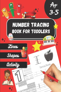 Number tracing Book For Toddlers Age 3-5