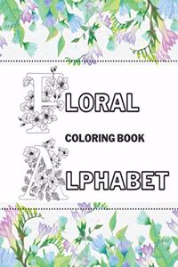 Floral Alphabet Coloring Book