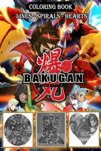 Bakugan Lines Spirals Hearts Coloring Book