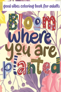 Good Vibes Coloring Book For Adults