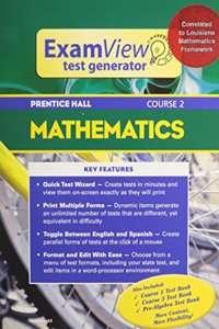 Prentice Hall Math Course 2 Examview Test Generator Booklet with CD 2004c
