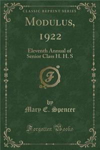 Modulus, 1922