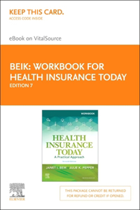 Workbook for Health Insurance Today Elsevier eBook on Vitalsource (Retail Access Card)