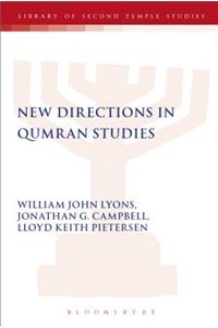 New Directions in Qumran Studies