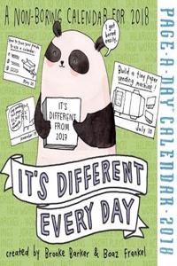 It's Different Every Day Page-A-Day Calendar 2018
