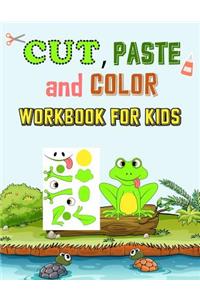 Cut, Paste & Color Workbook For Kids