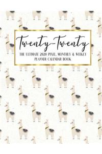 Twenty - Twenty The Ultimate 2020 Pixel Monthly & Weekly Planner Calendar Book
