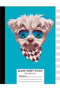 Blank Sheet Music Notebook