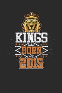 Kings Are Born In 2015: Dotted Bullet Notebook - Birthday Gift or Anniversary Gift Idea