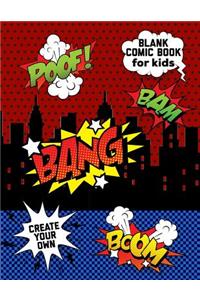Blank Comic Book for Kids
