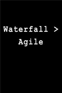 Waterfall > Agile